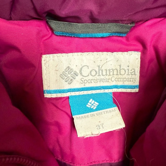 Columbia Girl 2T 3T Cape Royal III Winter Parka Ski Winter Coat Jacket PINK - Picture 3 of 5